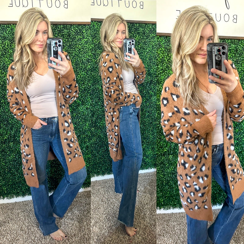 Animal Instinct Longline Cardigan - Maple Row Boutique 