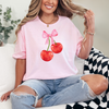 Cherry Bow Graphic Tee - Maple Row Boutique