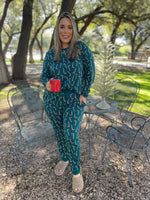 Candy Cane Pajama Pants Set - Maple Row Boutique