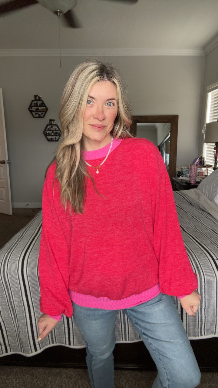 Cold, Cold Go Away Oversized Pullover - Maple Row Boutique 