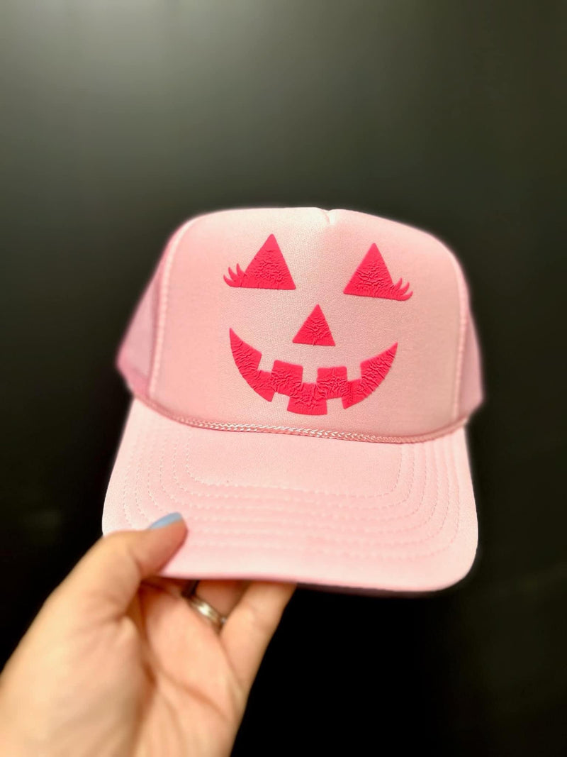 Pumpkin Trucker Hats - Maple Row Boutique 