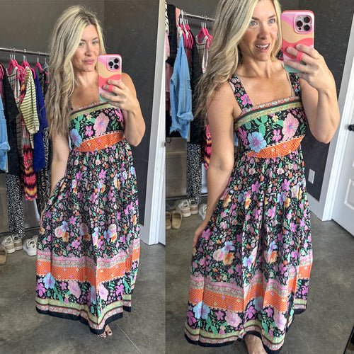 You Can Count On It Floral Summer Dress - Maple Row Boutique 