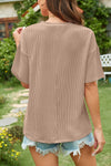 Round Neck Half Sleeve T-Shirt - Maple Row Boutique 