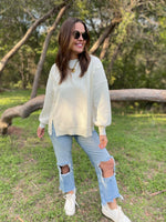 PREORDER: Thinking It Over Waffle Knit Pullover in Three Colors - Maple Row Boutique