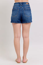 Judy Blue Full Size Double Button Waistband Denim Shorts Plus Size - Maple Row Boutique