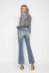 Judy Blue Full Size Tummy Control Back Embroidered Pocketed Bootcut Jeans Plus Size - Maple Row Boutique