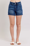 Judy Blue Full Size Double Button Waistband Denim Shorts Plus Size - Maple Row Boutique