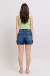 Judy Blue Full Size Double Button Waistband Denim Shorts Plus Size - Maple Row Boutique