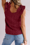 Full Size Swiss Dot V-Neck Tank - Maple Row Boutique 