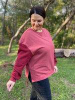 PREORDER: Scottie Two Tone Sweatshirt in Three Colors - Maple Row Boutique