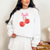 Cherry Bow Graphic Sweatshirt - Maple Row Boutique