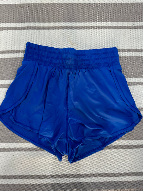 Royal Blue Athletic Shorts - Maple Row Boutique 