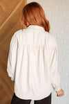 A Helping Hand Button Up Blouse - Maple Row Boutique 