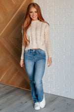 A Note of Thanks Cable Knit Sweater - Maple Row Boutique