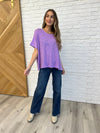 Basically Flowing Dolman Sleeve Top in B Lavender - Maple Row Boutique