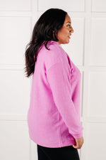 Basically My Favorite Hooded Pullover in Bright Mauve - Maple Row Boutique