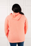 Basically My Favorite Hooded Pullover in Coral - Maple Row Boutique