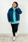 Basically My Favorite Hooded Pullover in Turquoise - Maple Row Boutique