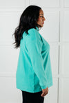 Basically My Favorite Hooded Pullover in Turquoise - Maple Row Boutique