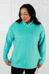 Basically My Favorite Hooded Pullover in Turquoise - Maple Row Boutique