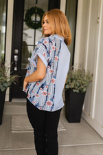 Best Of Both Worlds Button Down Top - Maple Row Boutique 