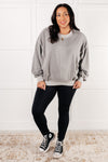 Beyond the Basics Pullover in Sleet - Maple Row Boutique