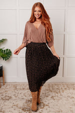 Dazzlingly Draped V-Neck Blouse - Maple Row Boutique 