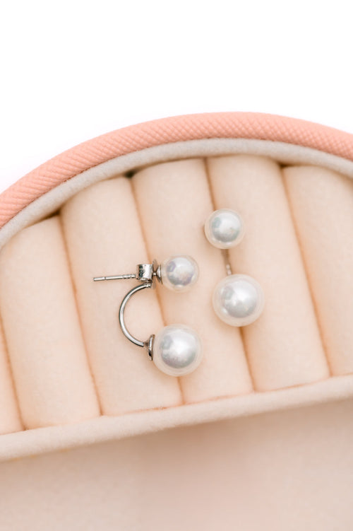 Double Pearl Stud Earrings - Maple Row Boutique 