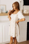 Dream a Little Dream Embroidered Dress - Maple Row Boutique 