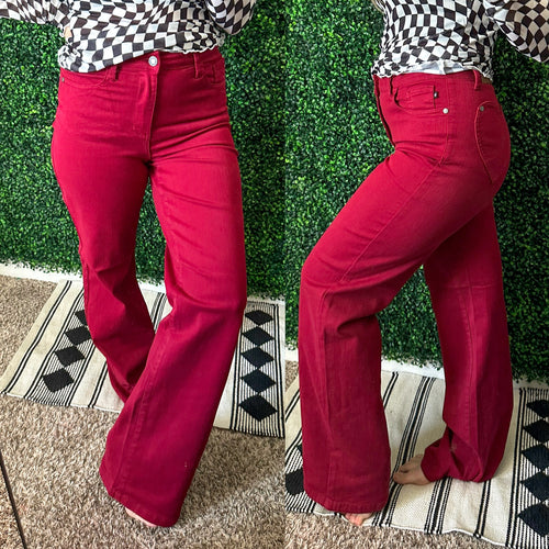 Scarlet Heart Flare Jeans By Judy Blue Jeans - Maple Row Boutique