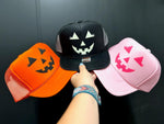 Pumpkin Trucker Hats - Maple Row Boutique 