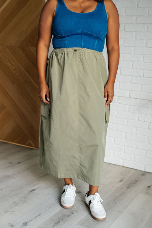 Explain It Away Cargo Skirt - Maple Row Boutique 