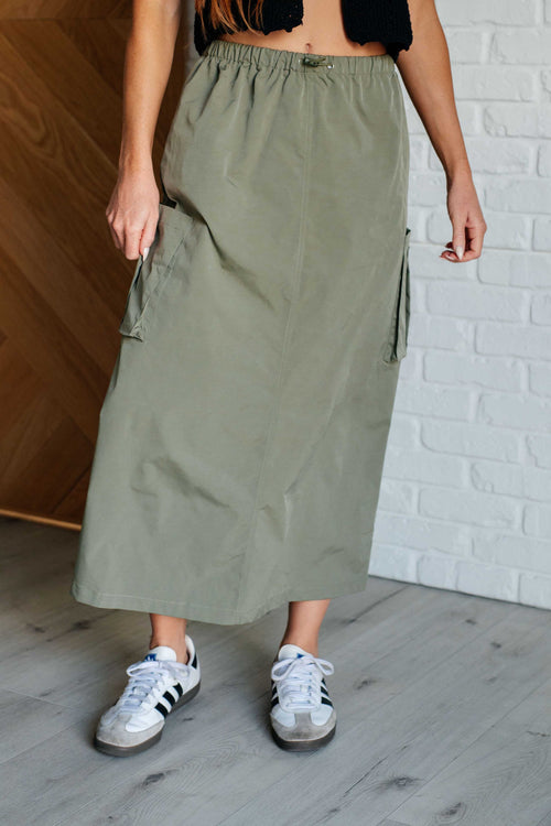 Explain It Away Cargo Skirt - Maple Row Boutique 