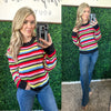 Keep Dreaming Striped Sweater - Maple Row Boutique 