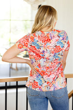 Flowers Everywhere Floral Top - Maple Row Boutique 