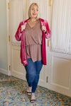 Dazzlingly Draped V-Neck Blouse - Maple Row Boutique 