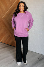 Hands Down Favorite Sweatshirt in Light Plum - Maple Row Boutique 