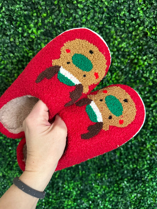 Reindeer Slipper - Maple Row Boutique