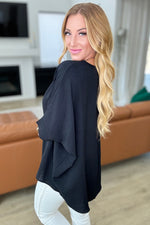 Feels Like Me Dolman Sleeve Top in Black - Maple Row Boutique 