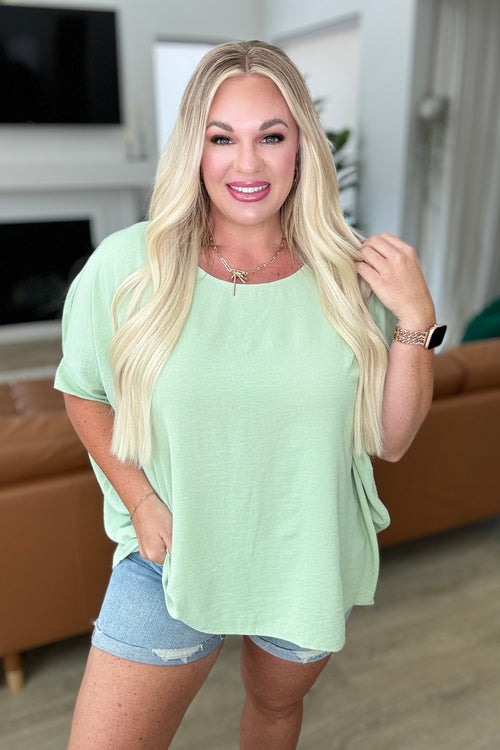 Feels Like Me Dolman Sleeve Top in Sage - Maple Row Boutique 