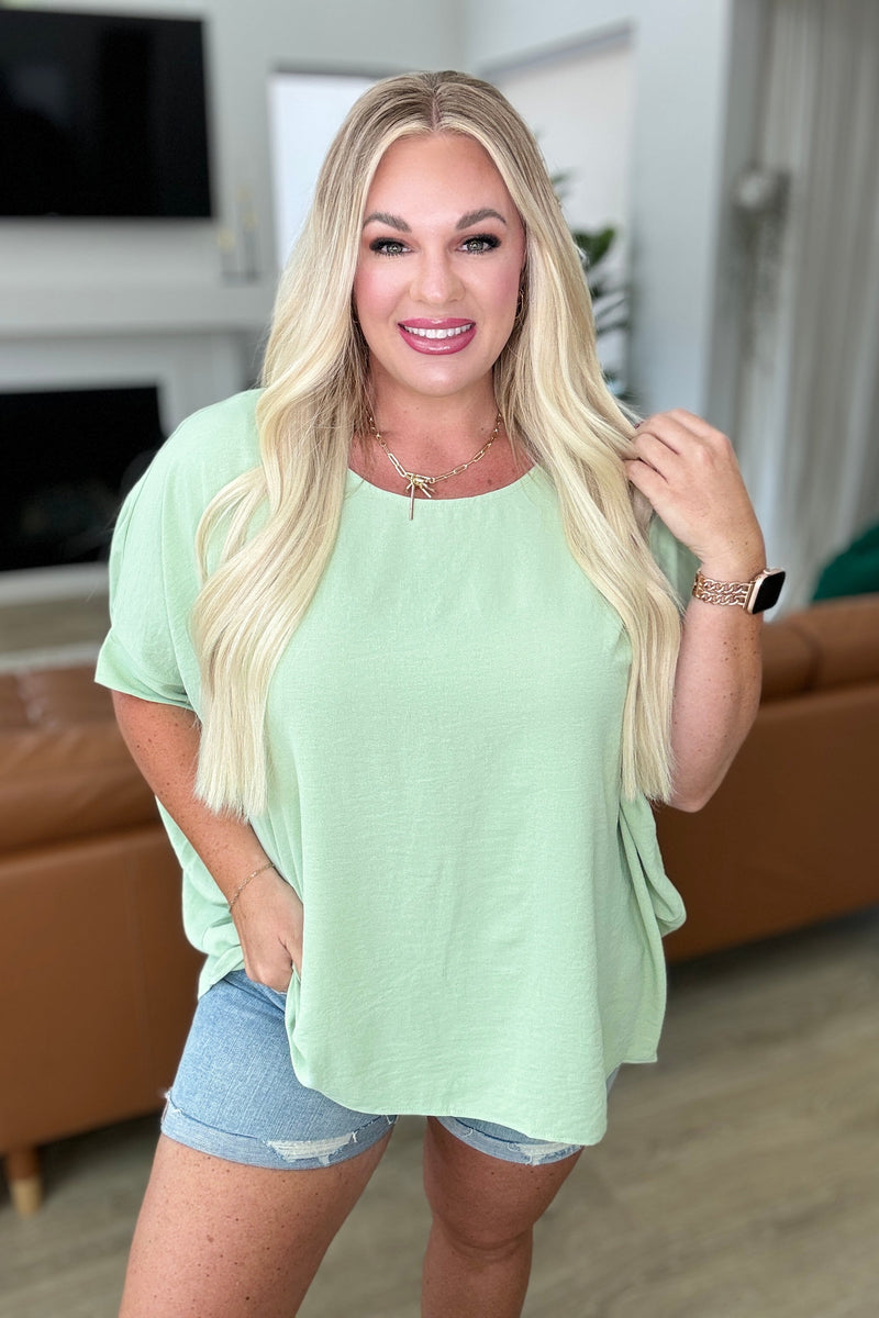 Feels Like Me Dolman Sleeve Top in Sage - Maple Row Boutique 