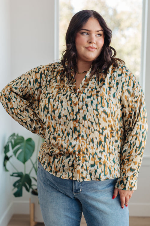 In the Willows Button Up Blouse - Maple Row Boutique 