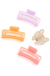 Large Jelly Claw Clip Set of 4 - Maple Row Boutique