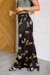 Legendary in Leopard Satin Wide Leg Pants - Maple Row Boutique 