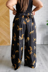 Legendary in Leopard Satin Wide Leg Pants - Maple Row Boutique 