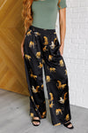 Legendary in Leopard Satin Wide Leg Pants - Maple Row Boutique 