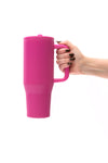 No Spill 40oz Tumbler in Hot Pink - Maple Row Boutique