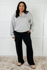 Race to Relax Cargo Pants in Black - Maple Row Boutique