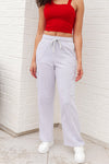 Run, Don't Walk Cargo Sweatpants in Grey - Maple Row Boutique 