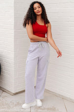 Run, Don't Walk Cargo Sweatpants in Grey - Maple Row Boutique 